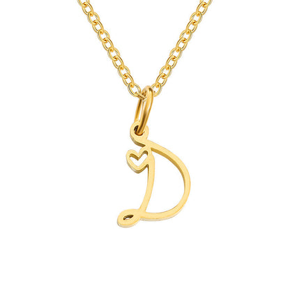 Collar con Inicial de Corazón | Oro