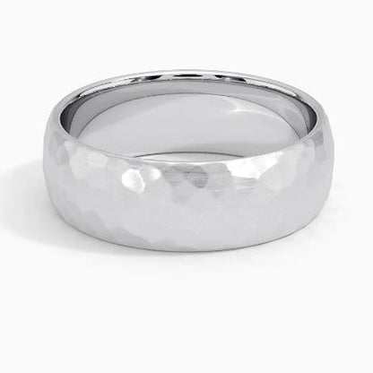 Anillo Texturizado Elric | Oro Blanco
