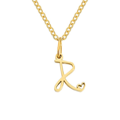 Collar con Inicial de Corazón | Oro