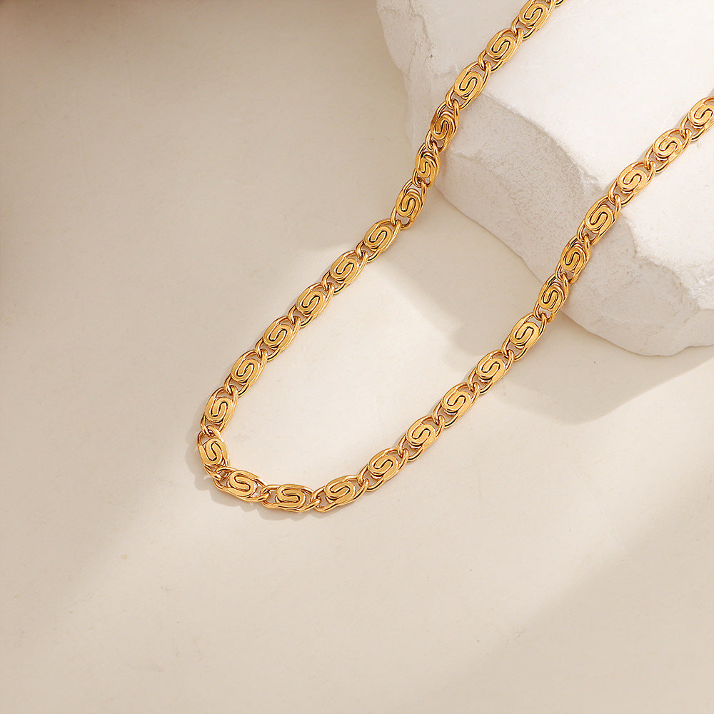 Collar de Cadena Trenzada Nusa | Oro