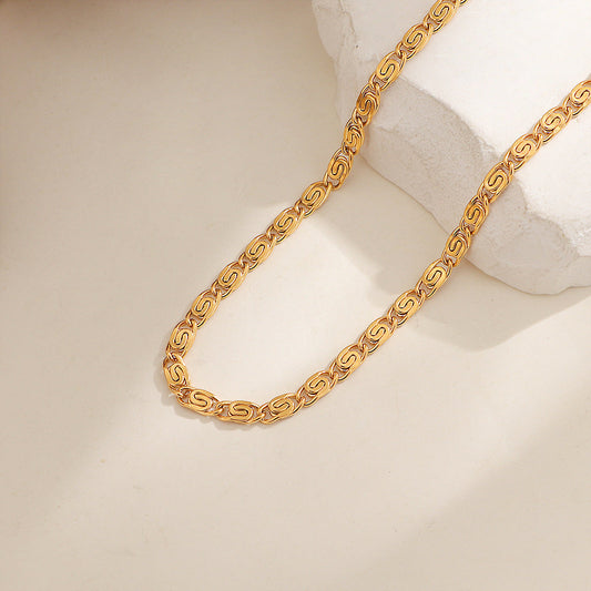 Collar de Cadena Trenzada Nusa | Oro