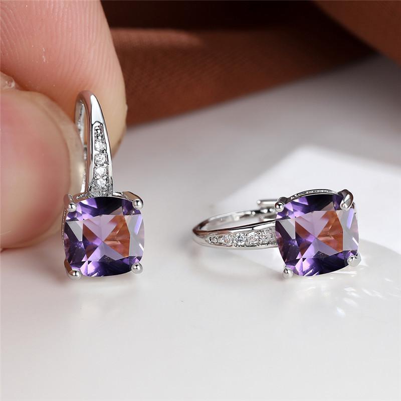 Aretes de Argolla con Piedra Mística | Oro