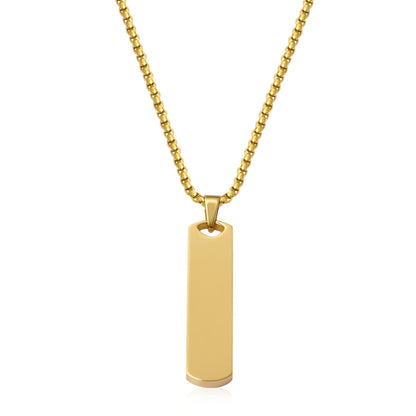Collar Placa Core | Oro