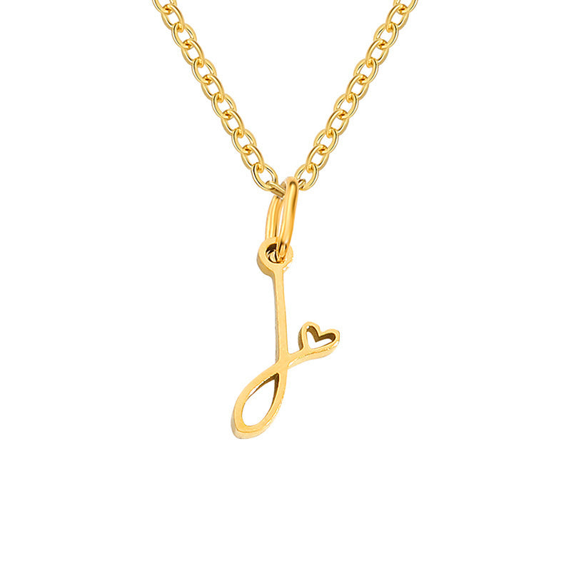 Collar con Inicial de Corazón | Oro