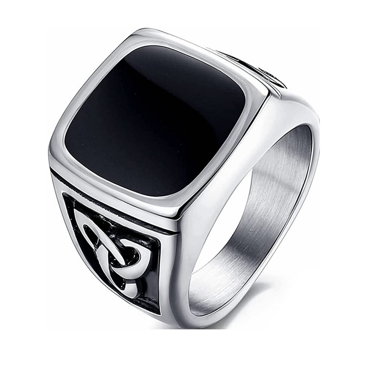 Anillo de Sello Ónix Negro | Oro