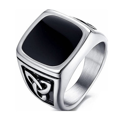 Anillo de Sello Ónix Negro | Oro