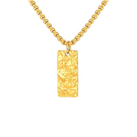Collar Barra Martillada Ziven | Oro