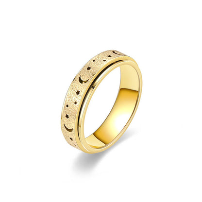 Anillo Atlas Cielo Nocturno | Oro Blanco