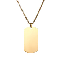 Collar Placa Essential | Oro