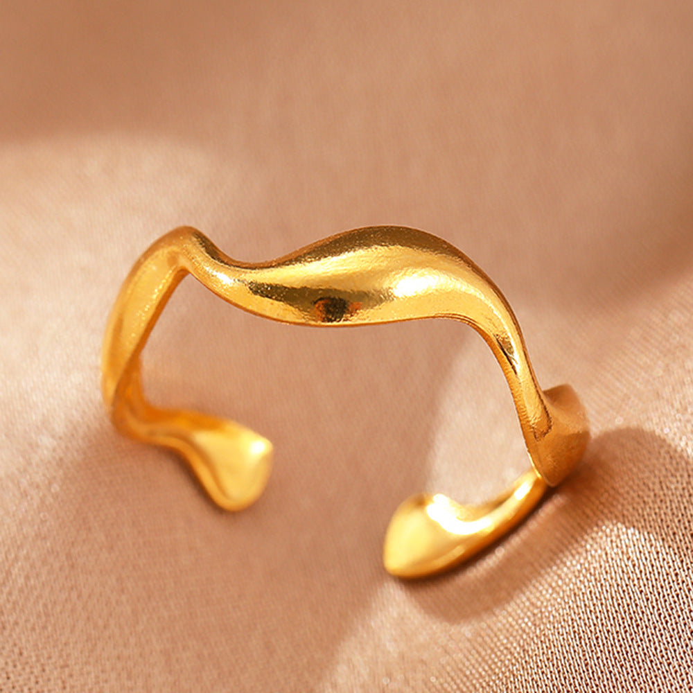Elyra Anillo Flujo Suave | Oro