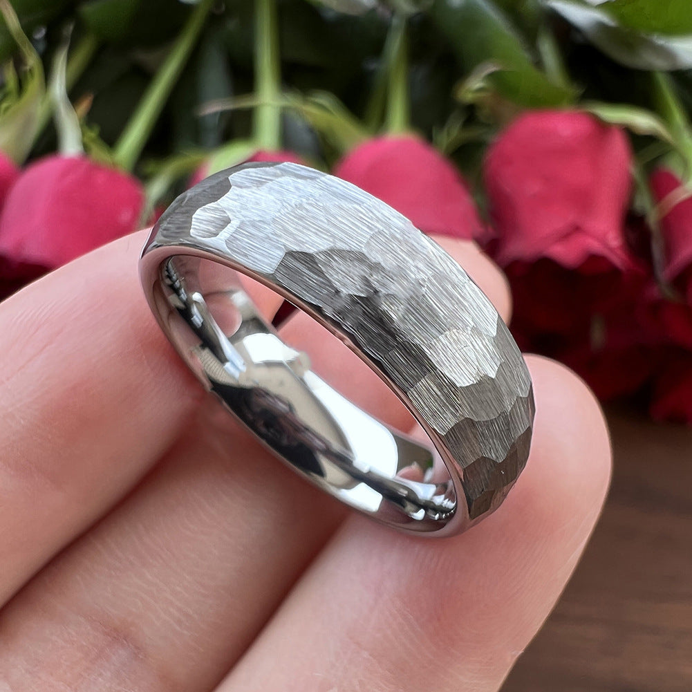 Anillo Texturizado Elric | Oro Blanco