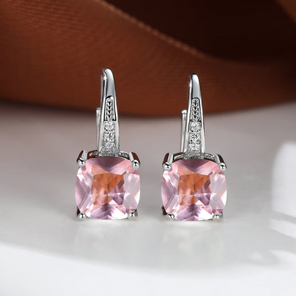 Aretes de Argolla con Piedra Mística | Oro
