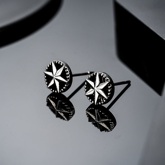 Pendientes Ardyn Estrella del Norte | Oro Blanco
