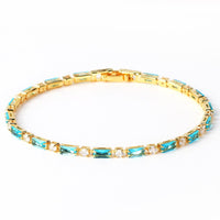 Pulsera de Piedra Turquesa Natural | Oro