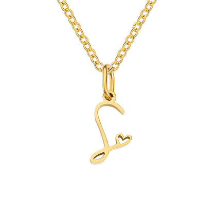 Collar con Inicial de Corazón | Oro