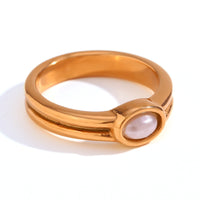 Lunara Anillo de Perla | Oro