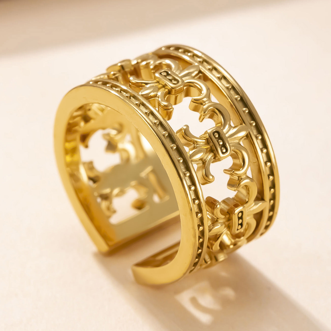 Anillo Corona Imperial Forge | Oro Blanco