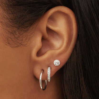 Noémie Sorel Aretes | Oro Blanco