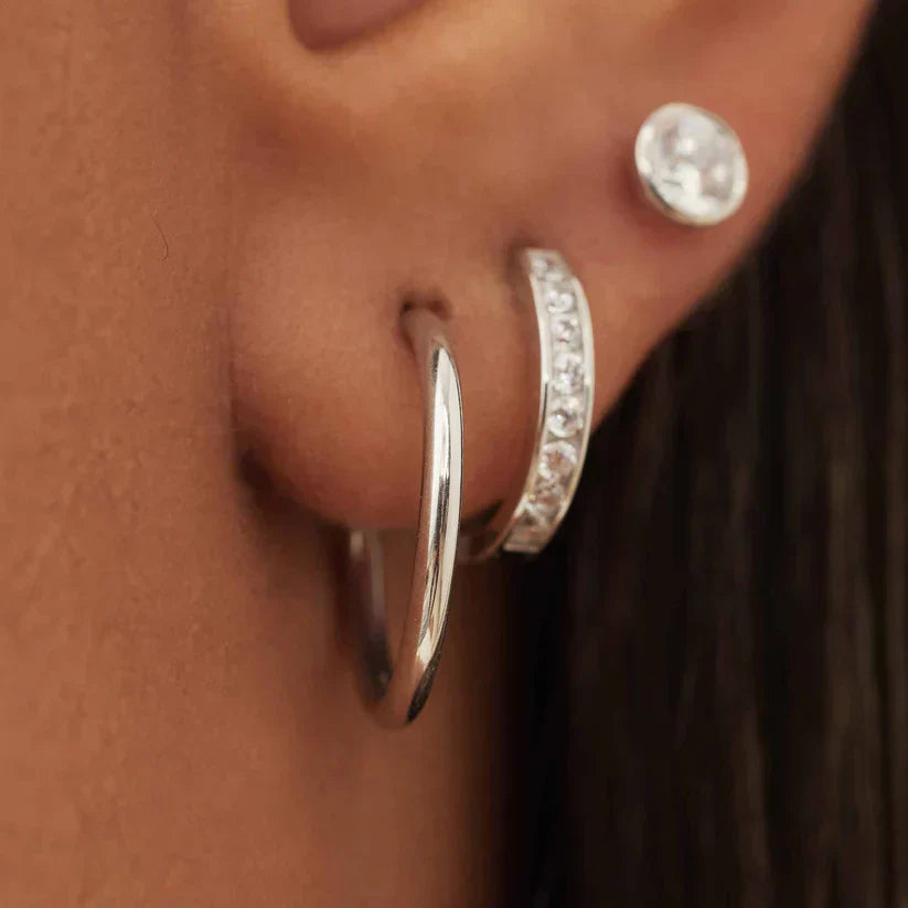 Noémie Sorel Aretes | Oro Blanco