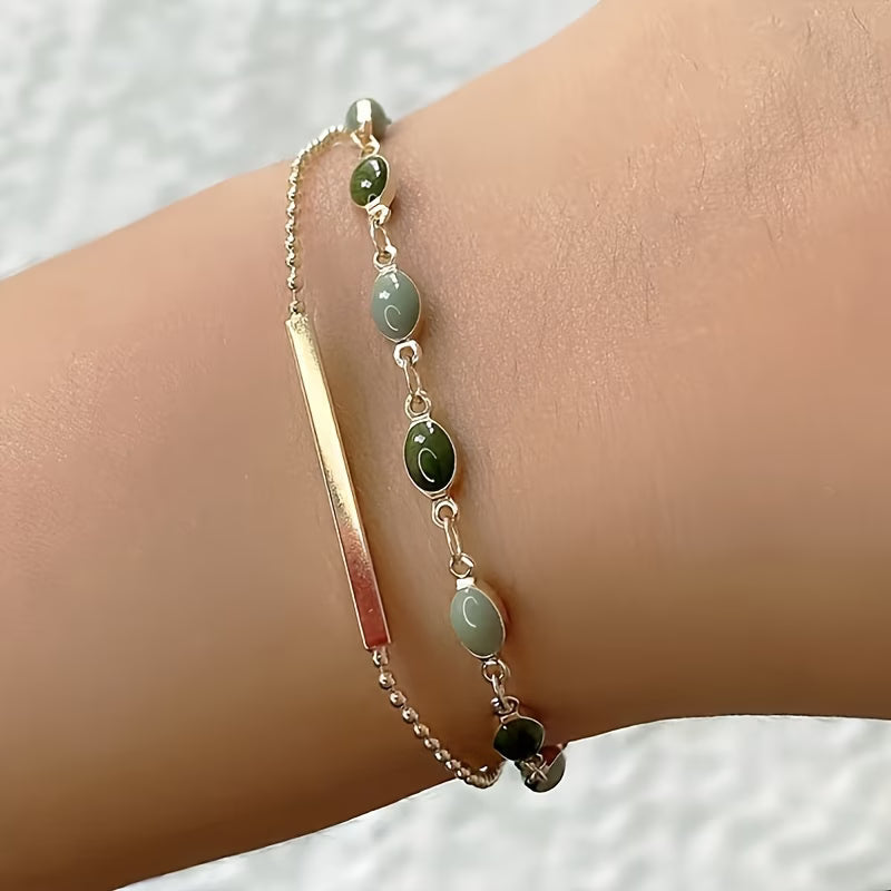 Olivia Moss Pulsera Dúo | Oro