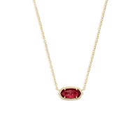Collar Clásico Oval de Rubí | Oro