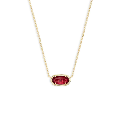 Collar Clásico Oval de Rubí | Oro