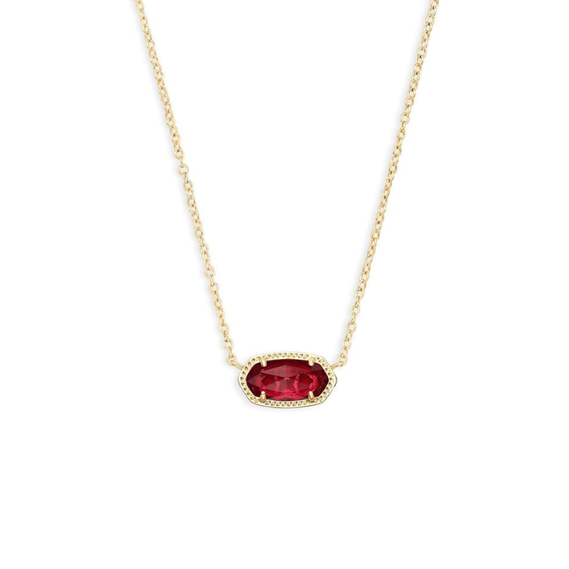 Collar Clásico Oval de Rubí | Oro