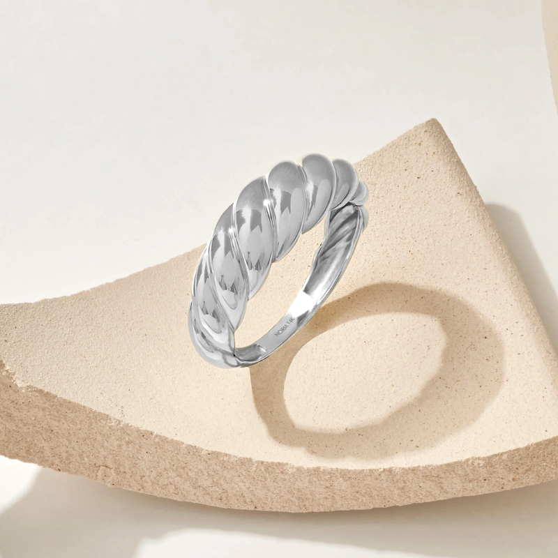 Croissant Anillo | Oro Blanco