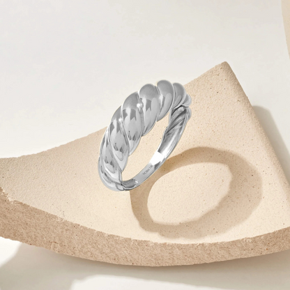 Croissant Anillo | Oro Blanco