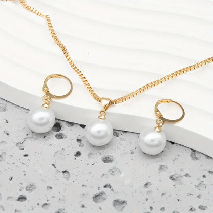 Golden Grace Set de Joyería con Perlas | Oro