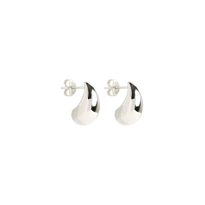 Mato Aretes Colgantes | Oro Blanco