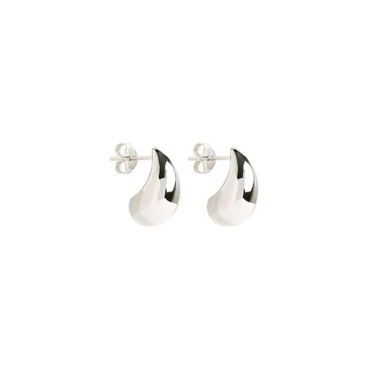 Mato Aretes Colgantes | Oro Blanco