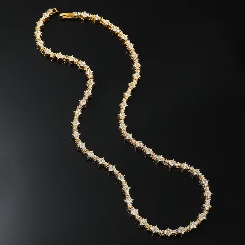 Collar Tennis Clásico de Racimo | Oro