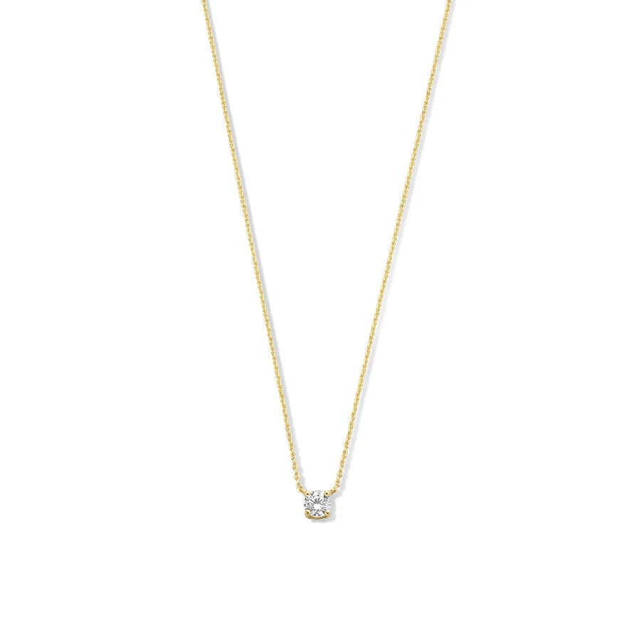 Cléa Collar con Piedra | Oro Blanco
