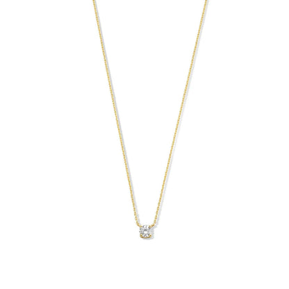 Cléa Collar con Piedra | Oro Blanco