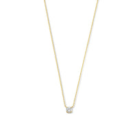 Cléa Collar con Piedra de Moissanita | Oro