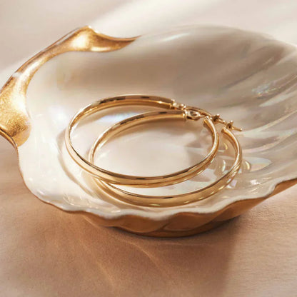 Noa Serane Aretes | Oro Blanco
