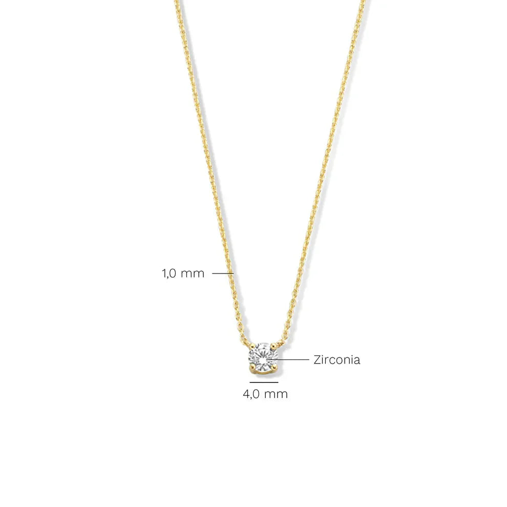 Cléa Collar con Piedra de Moissanita | Oro
