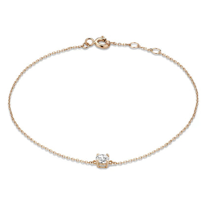 Cléa Pulsera con Piedra de Moissanita | Oro