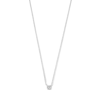 Cléa Collar con Piedra | Oro Blanco