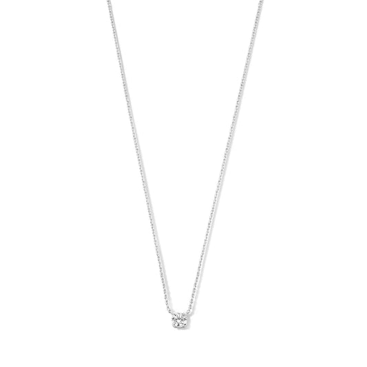 Cléa Collar con Piedra | Oro Blanco