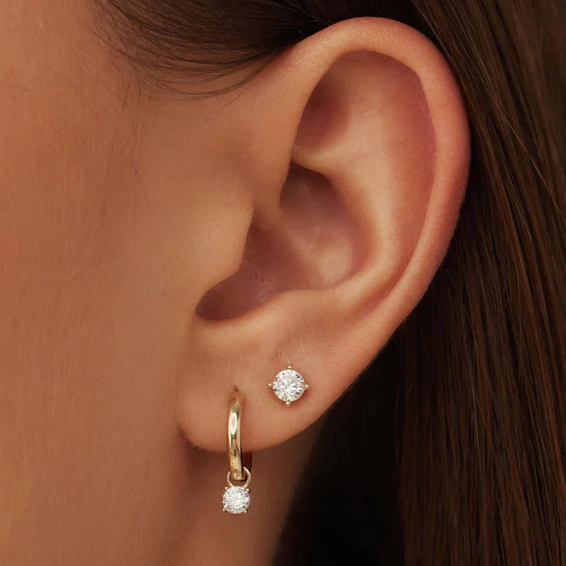 Larmes de Lune Set de Aretes con Piedra | Oro