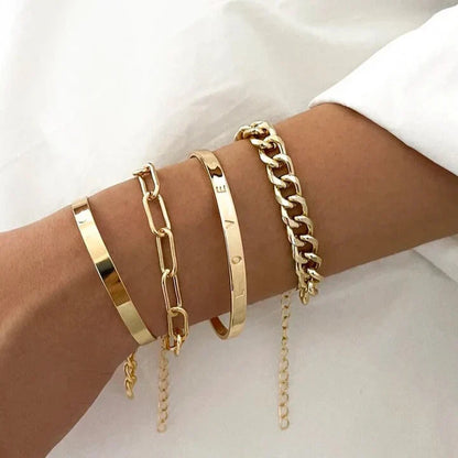 Elan Mercer Set de Pulseras | Oro