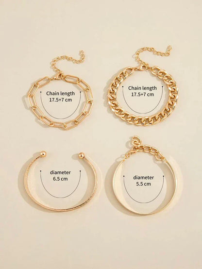 Elan Mercer Set de Pulseras | Oro