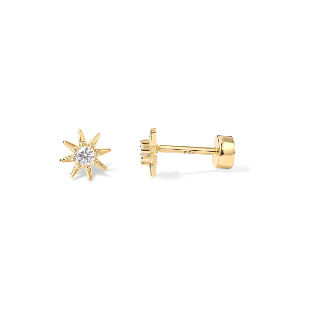 Aretes Sunburst | Oro