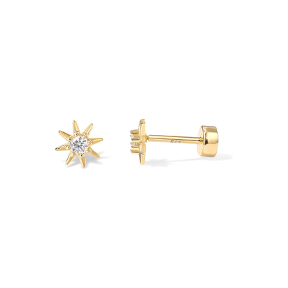 Aretes Sunburst | Oro