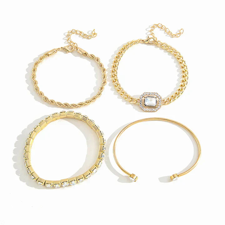 Domitia Calvina Set de Pulseras | Oro